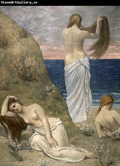 Pierre Puvis de Chavannes Young Girls on the Edge of the Sea
